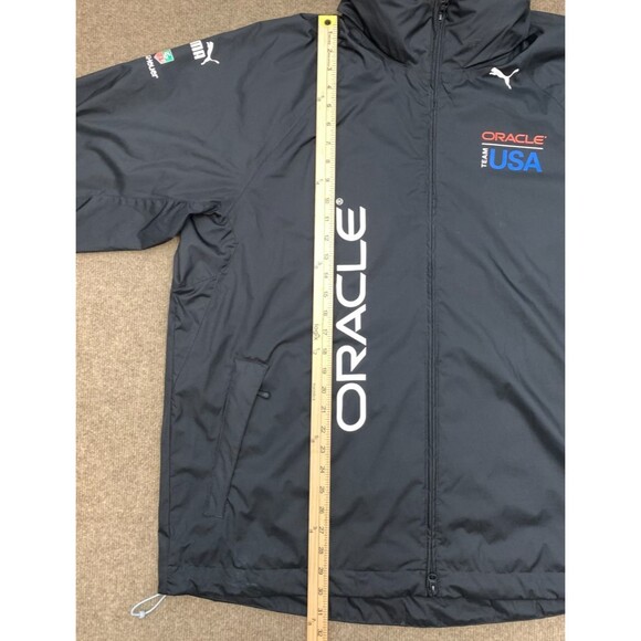 PUMA Oracle Americas Cup Jacket Mens XXL Team USA Hooded Lined Windbreaker - Picture 5 of 10